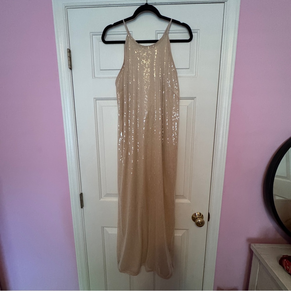 A New Day Cream Sequin Dress